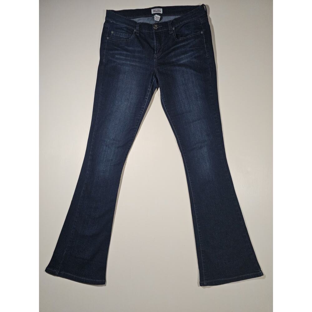 Mudd Vintage Y2K Low Rise Flare Jeans Size 11 Juniors Blue Denim Distressed